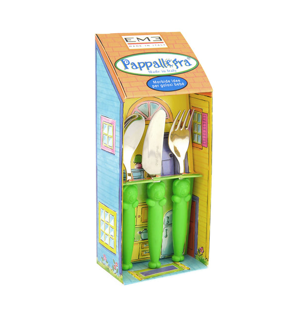 prezzo Ménagère pour Enfants en Acier Vert Eme Pappallegra