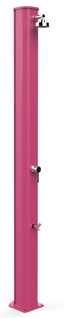 acquista Doccia Solare da Giardino 40L Miscelatore e Lavapiedi Arkema Big Jolly Fuxia