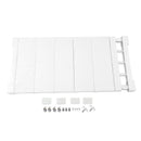 Mensola Estensibile per Armadi 35x45cm Scaffale Telescopico per Mobili Bianca