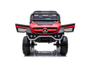 Macchina Elettrica per Bambini 12V con Licenza Mercedes Unimog Rossa 