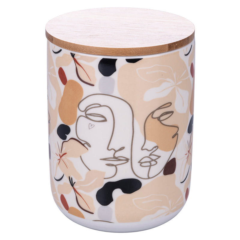 Set 2 Barattoli 750 ml in Bone China VdE Tivoli 1996 Face to grey 