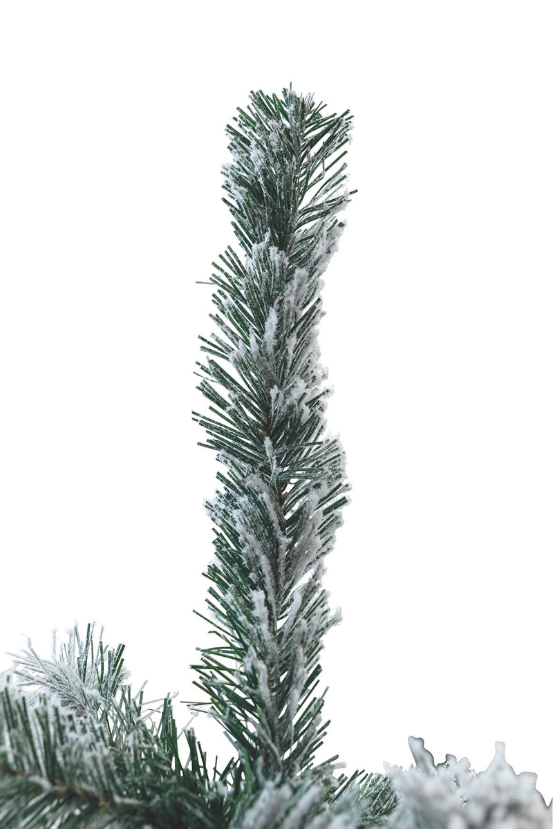Albero di Natale Artificiale Slim Innevato 180 cm 436 Rami Soriani Sestriere Verde