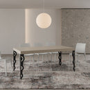 Tavolo Allungabile 200-304x90x77 cm Karamay Cashmere Telaio Antracite 