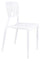 Lot de 4 chaises de jardin en polypropylène blanc Vandi