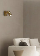 Spot da Interno a Led in Metallo Ottone Antico