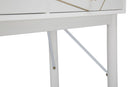 Console Luxy 100x40x79 cm in Legno e MDF e in Ferro Bianco e Oro