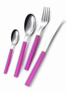 Servizio Set di Posate 24 Pezzi in Acciaio Eme Sky Fucsia 239
