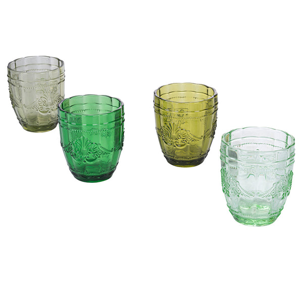 Ensemble de 4 verres à eau Syrah Verdure en verre vert Villa d'Este Home Tivoli acquista