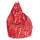 Pouf Pouf en Polyester Big City Rouge Avalli