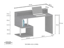 Scrivania a Giorno 140x60x92,5 cm Esse Rovere Wotan  