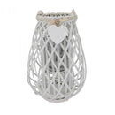 Lanterna Raymonde   in Vimini Bianco