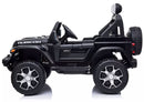 Macchina Elettrica per Bambini 12V Mp4 2 Posti con Licenza Jeep Wrangler Rubicon Nera
