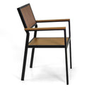 Sedia da Giardino 55X58xh83 cm in Alluminio e Polywood  Antracite