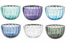 Set 6 Coppette in Pasta di Vetro Ø11 cm Villa d'Este Home Tivoli Kalahari
