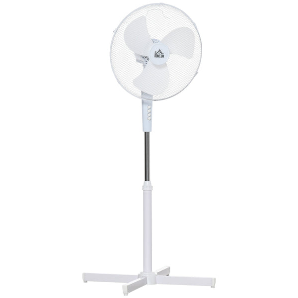 Ventilateur sur Pied 60x60x90-120 cm 3 Vitesses Blanc online