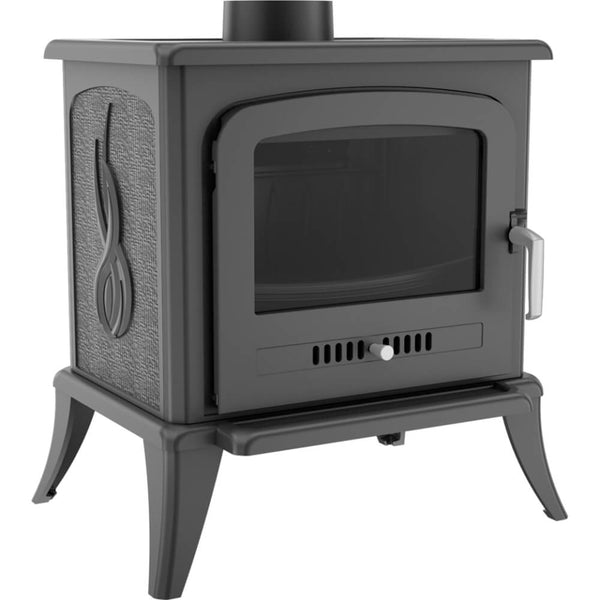 Poêle à bois 3/8KW en fonte noire Flig Sitka prezzo