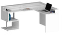 Scrivania Angolare a Giorno 180x160x60x92,5h cm Esse Bianco Lucido  