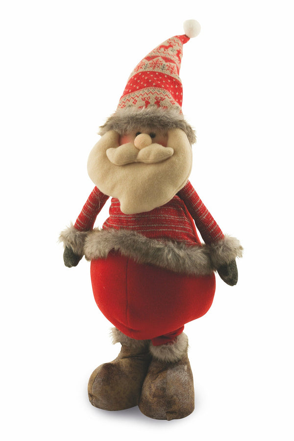 Marionnette Père Noël en Tissu Pieds Extensibles H90 cm Soriani online