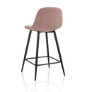 Set 2 Sgabelli 43x40x91,5 cm in Velluto Rosa