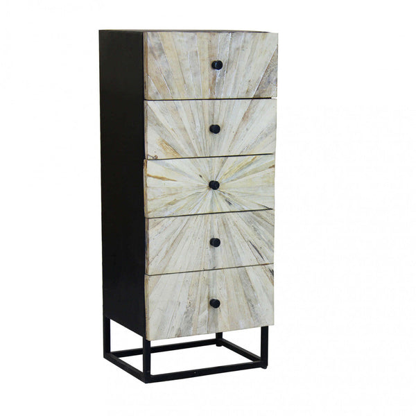 Cabinet Stanley 45x35x110 h cm en bois brun sconto