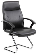 Sedia Poltrona Attesa da Ufficio in Similpelle Tosini Richmond Nera