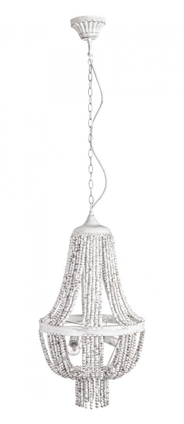Lustre Corona 3 Lumières Ø35x61 cm E27 en Acier et MDF acquista