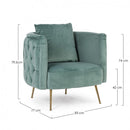 Poltrona 83x77x79,5h cm Tenbury Tiffany 