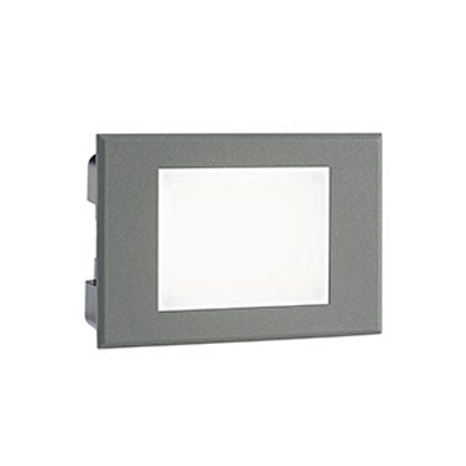 prezzo Lampe de Marqueur de Marche LED Rectangulaire Encastrable au Mur 3W 3000K Gris Sovil
