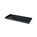 Sottovaso Rettangolare per Vaso a Cassettone Schio Tera Cassa Antracite 60x24,5 cm in Plastica Grigio Scuro 