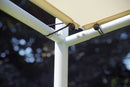 Gazebo da Giardino in Ferro 3,5X4m Vorghini Milano Bianco e Ecrù