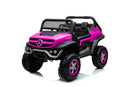 Macchina Elettrica per Bambini 12V con Licenza Mercedes Unimog Rosa 