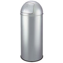 Pattumiera in Acciaio con apertura a Spinta 25 Litri