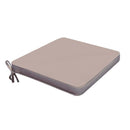 Cuscino Real Seduta 39x39x4 cm in Poliestere Tortora