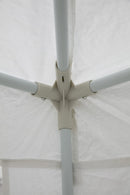 Gazebo da Giardino in Metallo 3x3m Soriani Bianco