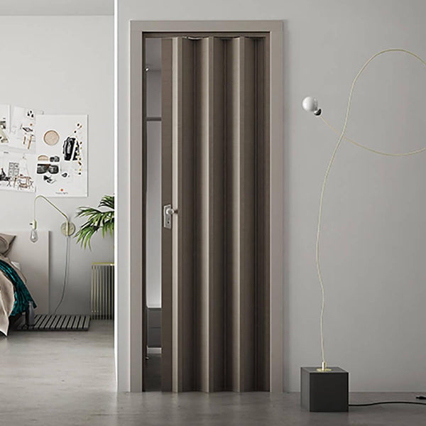 Porte Pliante Intérieure 88,5x214 cm en PVC Saba Florance Gris Tourterelle sconto