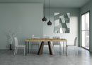 Consolle Allungabile 90-196x40x77 cm in Nobilitato Marrone