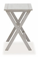 Set 2 Tavolini Rettangolari in Legno Soriani Grigio Anticato