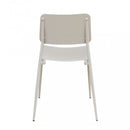 Sedia da Giardino Vega Impilabile 42x53x80 h cm in Acciaio Tortora