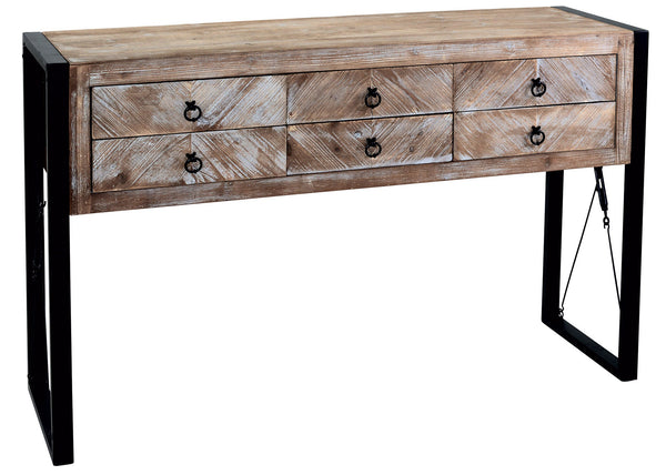 Console 6 Tiroirs en Bois MDF et Sapin Adami Bilbao acquista