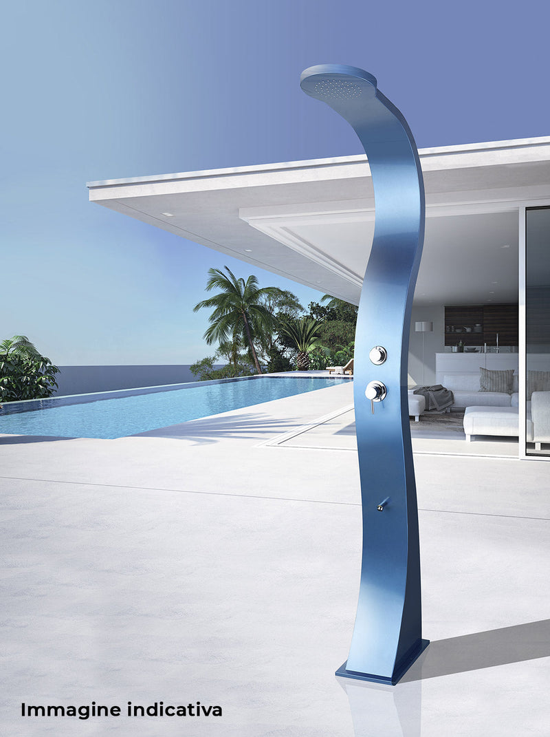 Doccia da Esterno Giardino Miscelatore e Lavapiedi Rosa