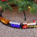 Treno Natalizio con Pista 250 cm 21 Pezzi per Sotto Albero con Puzzle 3D
