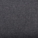 Divano 3 Posti Ramsey 180x73x82 h cm in Tessuto Grigio scuro