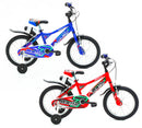 Bicicletta per Bambino 14” 2 Freni Bimbo Rally Blu o Rosso