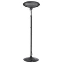 Lampada Riscaldante a Basso Consumo Radiatore per Esterni 2000W Nero 180-210 cm 