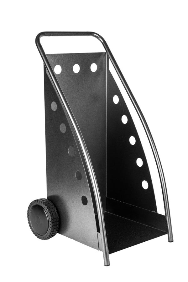 acquista Portalegna per Camino 47x49x90cm in Ferro Verniciato Grigio Martellato