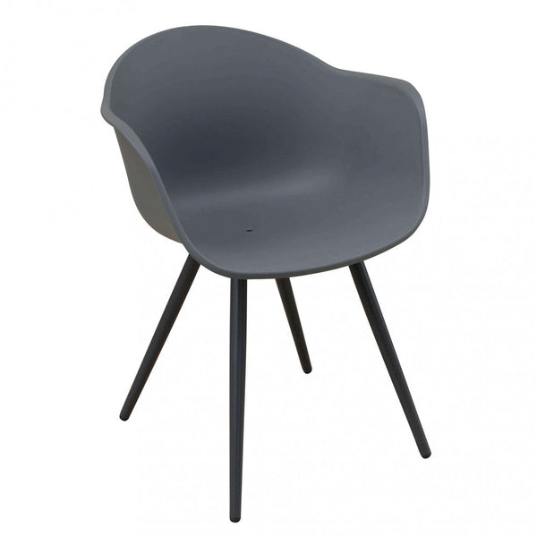 sconto Chaise Sestriere 61x61x80 h cm en Plastique Anthracite