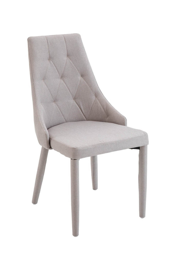 Chaise en tissu 630x470x900cm TFT gris tourterelle sconto