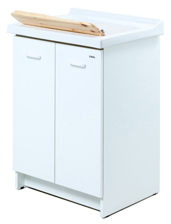 Meuble Lavabo 63x60x87 cm 2 Portes Planche Bois Montegrappa Acqua Edilla Blanc online