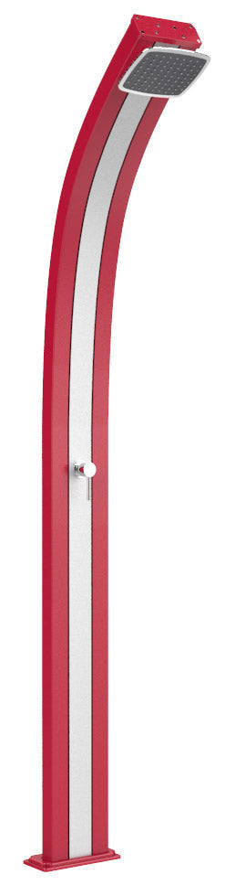 online Doccia Solare da Esterno Giardino 25L Miscelatore Arkema Spring Fascia Inox Cherry