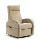 Poltrona Alzapersona Elettrica 2 Motori 74x85x160 cm in Tessuto Beige